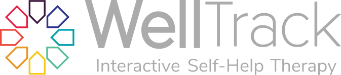 WellTrack Logo--a multicolored circle with the words WellTrack